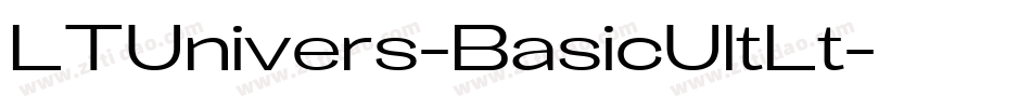 LTUnivers-BasicUltLt字体转换