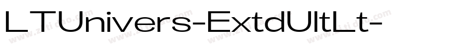 LTUnivers-ExtdUltLt字体转换