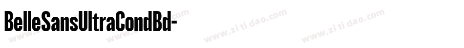 BelleSansUltraCondBd字体转换