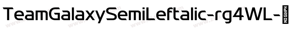 TeamGalaxySemiLeftalic-rg4WL字体转换