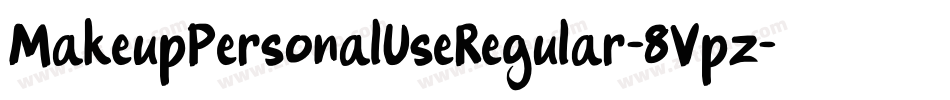 MakeupPersonalUseRegular-8Vpz字体转换 MakeupPersonalUseRegular-8Vpz字体转换