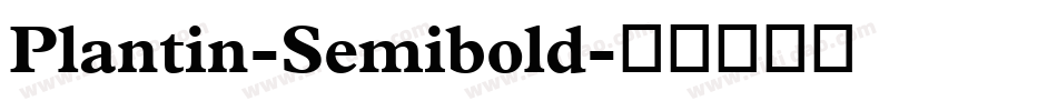 Plantin-Semibold字体转换