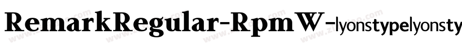 RemarkRegular-RpmW字体转换