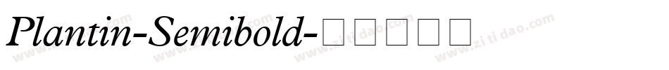 Plantin-Semibold字体转换