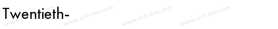 Twentieth字体转换