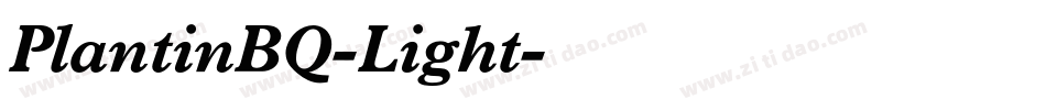 PlantinBQ-Light字体转换