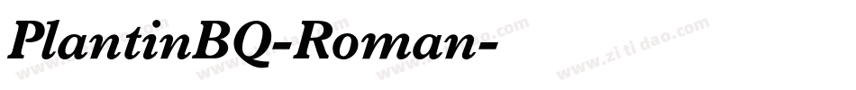 PlantinBQ-Roman字体转换