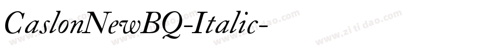CaslonNewBQ-Italic字体转换