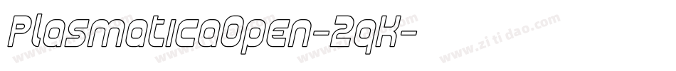 PlasmaticaOpen-2qK字体转换