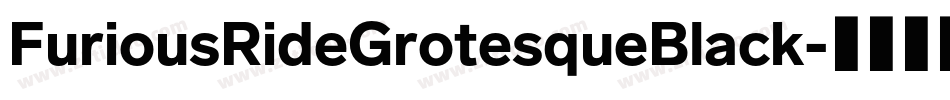 FuriousRideGrotesqueBlack字体转换