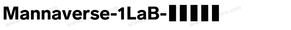 Mannaverse-1LaB字体转换