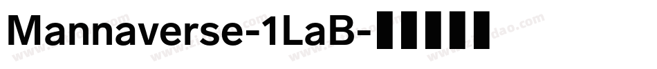 Mannaverse-1LaB字体转换