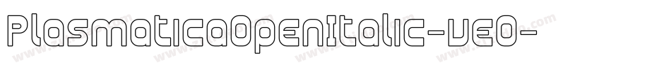 PlasmaticaOpenItalic-veO字体转换