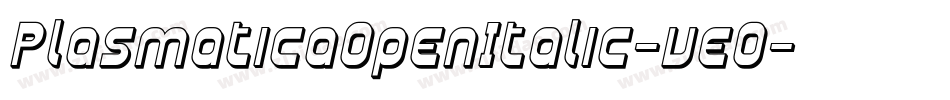 PlasmaticaOpenItalic-veO字体转换