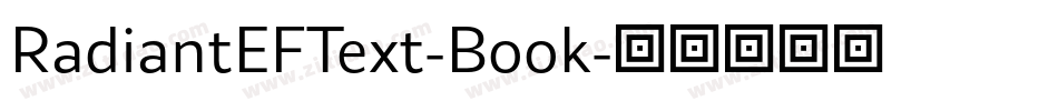 RadiantEFText-Book字体转换