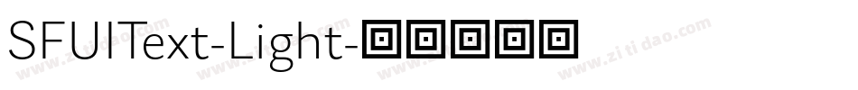 SFUIText-Light字体转换