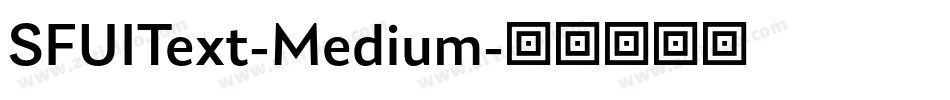 SFUIText-Medium字体转换