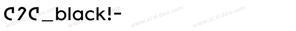 C2C_black!字体转换