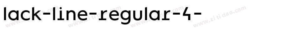 lack-line-regular-4字体转换