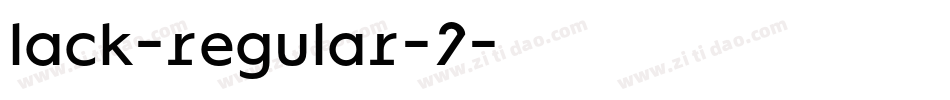 lack-regular-2字体转换