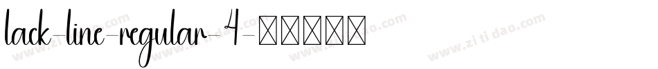lack-line-regular-4字体转换