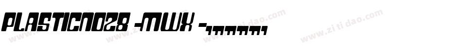 PlasticNo28-Mwx字体转换