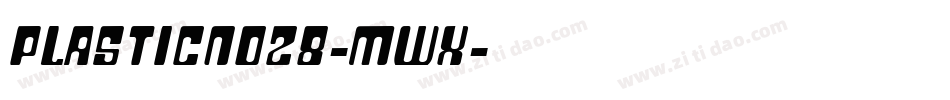 PlasticNo28-Mwx字体转换