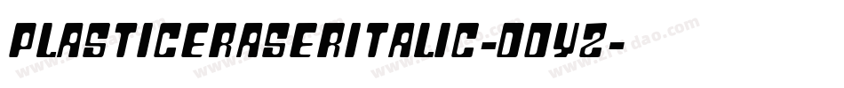 PlasticeraserItalic-ddyZ字体转换