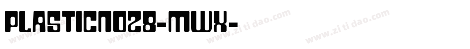 PlasticNo28-Mwx字体转换