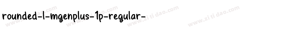 rounded-l-mgenplus-1p-regular字体转换