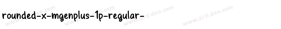 rounded-x-mgenplus-1p-regular字体转换