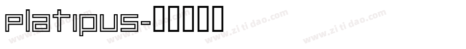 Platipus字体转换