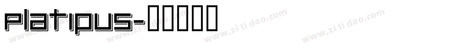 Platipus字体转换