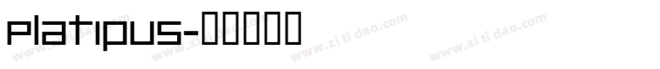 Platipus字体转换