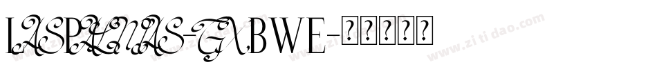 LasPalmas-gxBWE字体转换