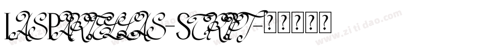 LasPariellas-Script字体转换