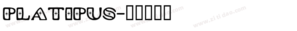 Platipus字体转换