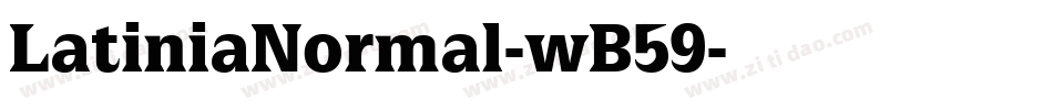 LatiniaNormal-wB59字体转换