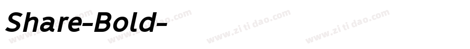 Share-Bold字体转换