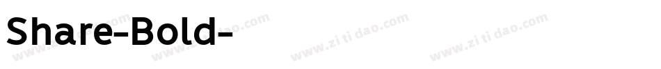 Share-Bold字体转换