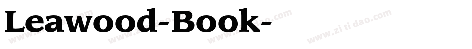 Leawood-Book字体转换