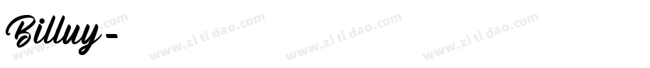 Billuy字体转换