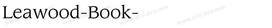 Leawood-Book字体转换