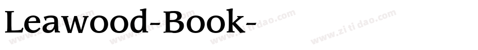 Leawood-Book字体转换