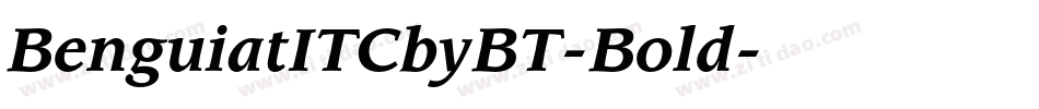 BenguiatITCbyBT-Bold字体转换