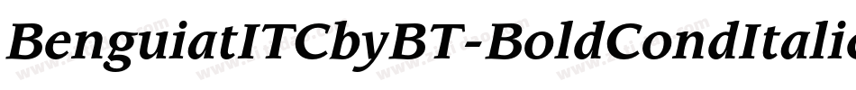 BenguiatITCbyBT-BoldCondItalic字体转换