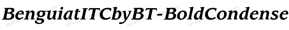 BenguiatITCbyBT-BoldCondensed字体转换