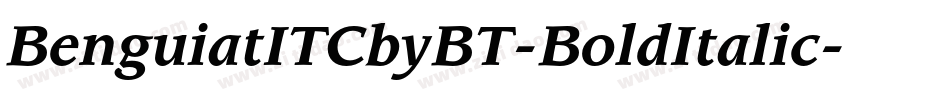 BenguiatITCbyBT-BoldItalic字体转换
