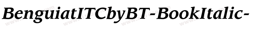 BenguiatITCbyBT-BookItalic字体转换
