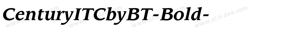 CenturyITCbyBT-Bold字体转换